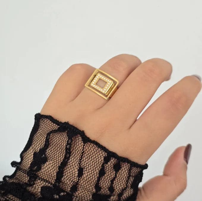 Bague Cube